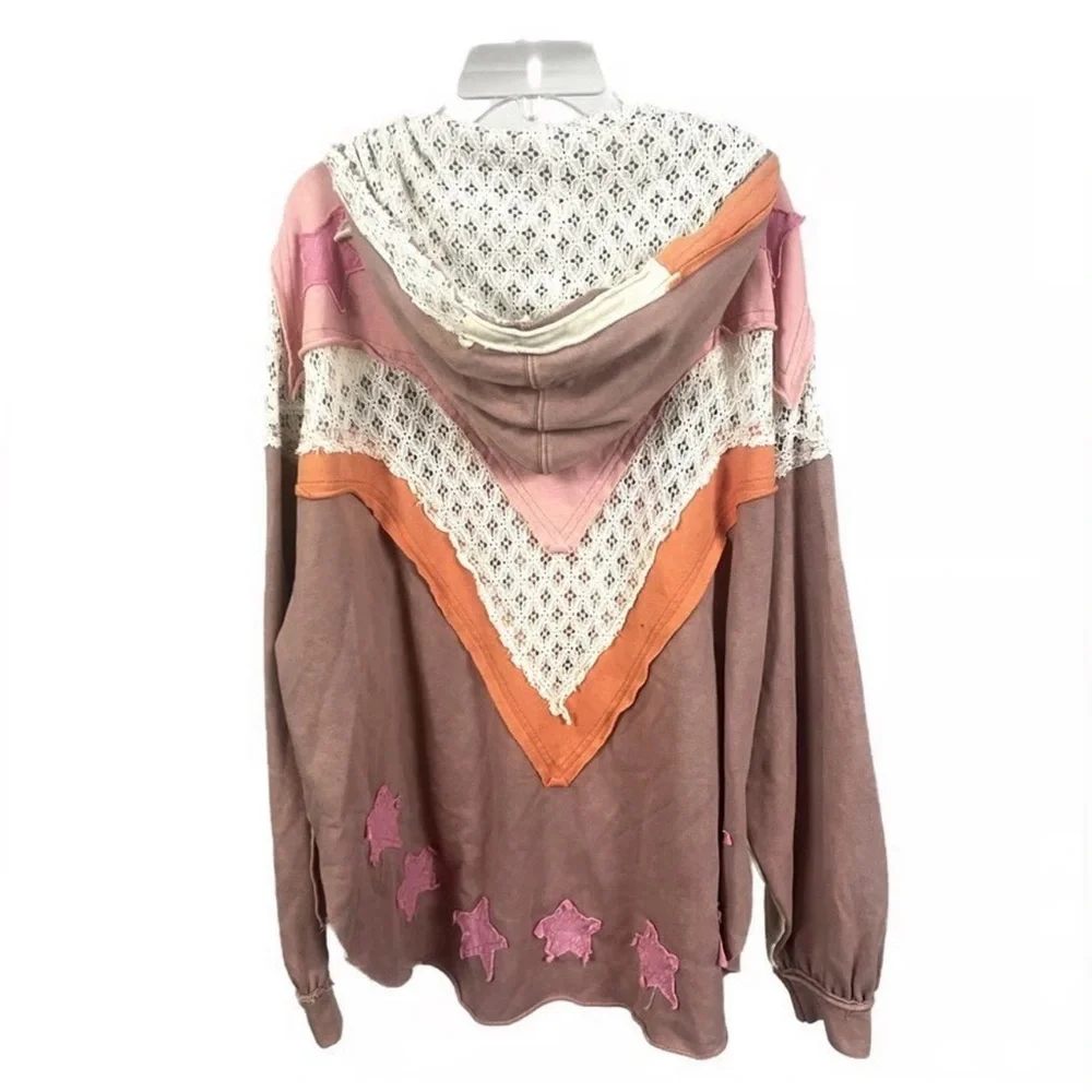 Oli & Hali Pink and Cream Star Jacket - Picture 3 of 6